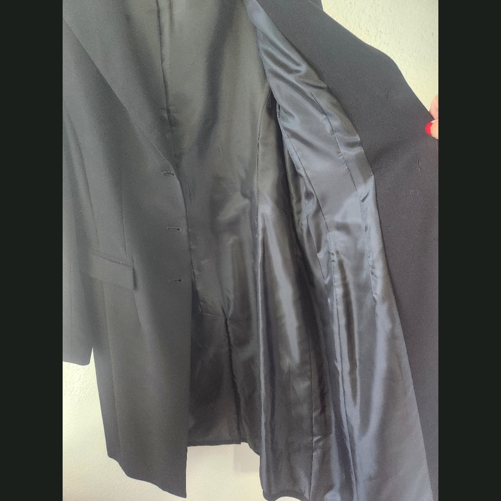 Apostrophe Essentials Black Three Button Dress Co… - image 7